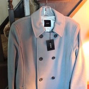 J. CREW, NWT Grey Wool/Cashmere Pea Coat